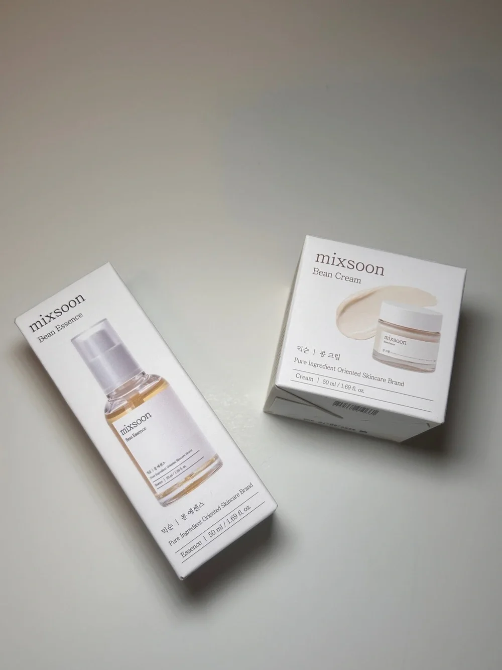 Bean Cream & Bean Essence Skincare Set - White